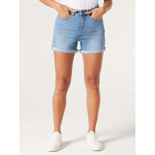 JEANSWEST  LADIES COTTON SHORTS BRIGHT BLUE