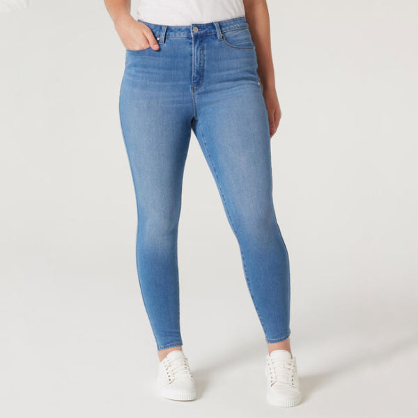 Jeanswest Ladies Woven Jeans- Light Vintage