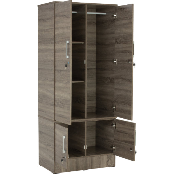 HINLIM NAOMI 4 DOOR WARDROBE SONOMA DARK