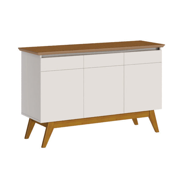 SIDEBOARD CLASSIC 3 DOORS ESPELHO OFF WHITE