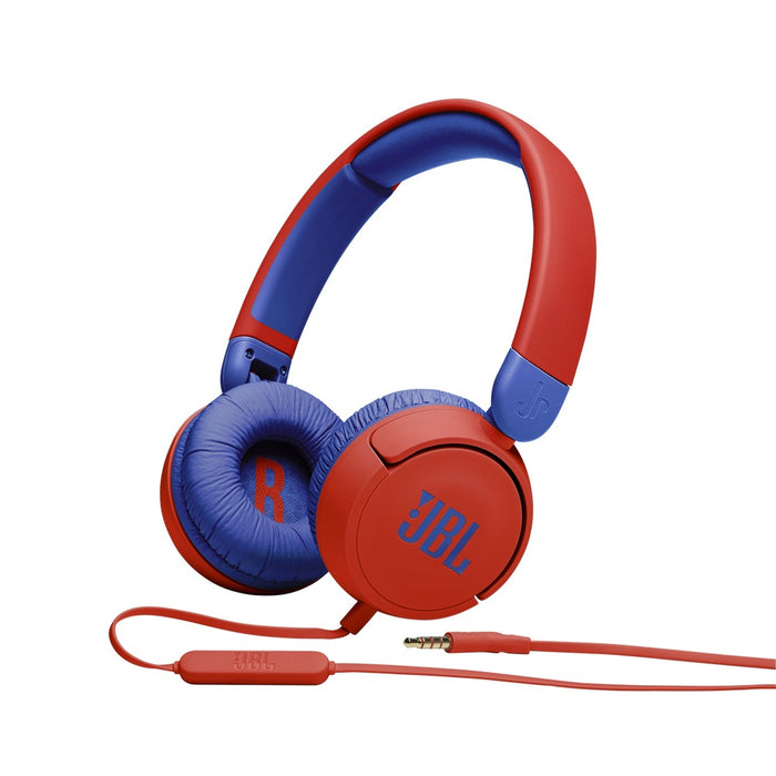 JBL JR310 Kids On-Ear Headphones, Red (JBLJR310RED)