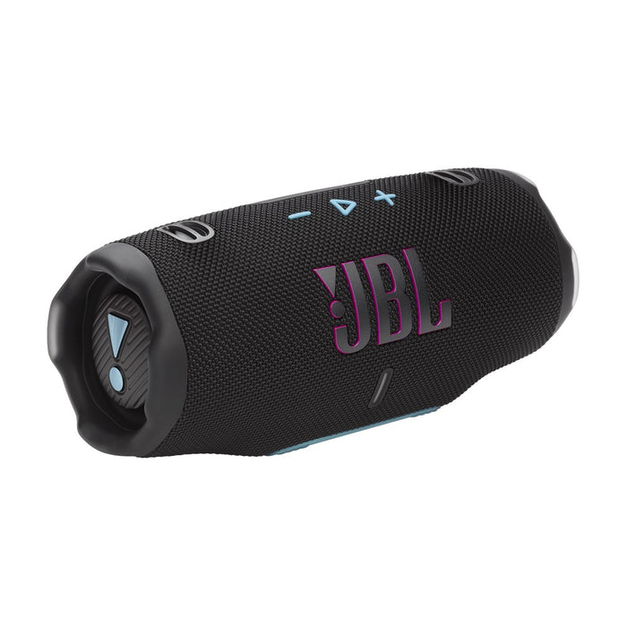 JBL Charge 6 Portable Bluetooth Speaker, Black/Orange (JBLCHARGE6BLKO)