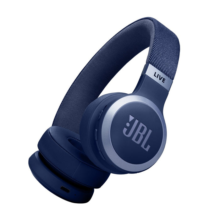 JBL Live 670NC Wireless Noise Cancelling On-Ear Headphones, Blue (JBLLIVE670NCBLU)