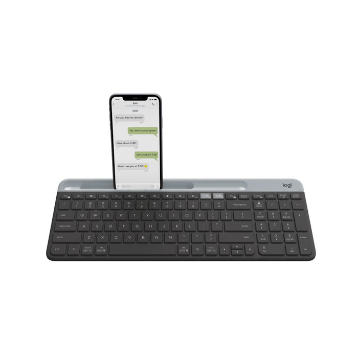 Logitech K580 Slim Multi-Device Wireless Keyboard, Grey (KB2559)