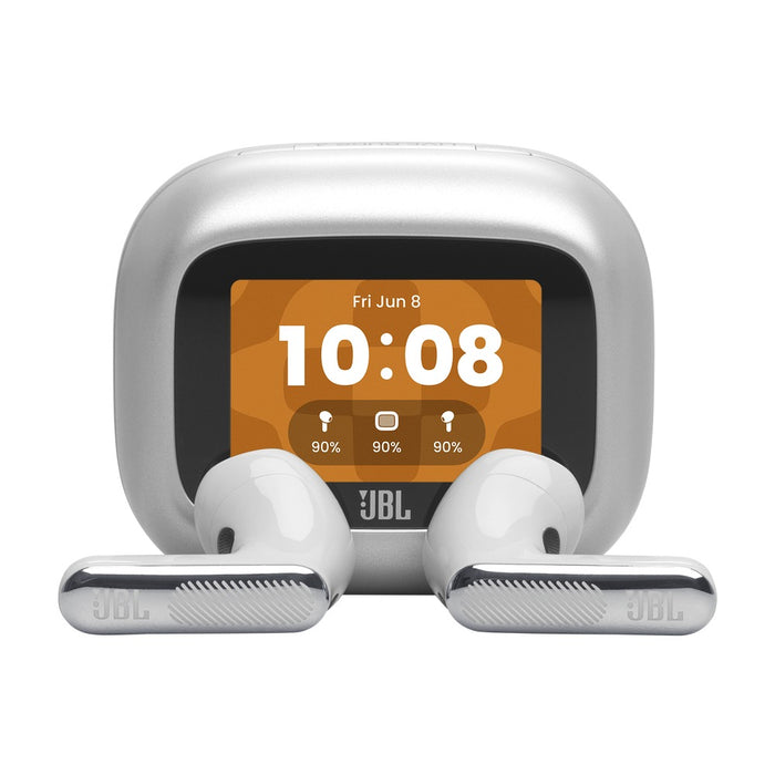 JBL Live Flex 4 True Wireless Noise Cancelling Earbuds, Silver (JBLLIVEFLEX4SIL)