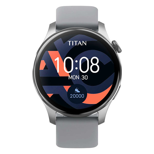 Titan Analog Touch Screen With Grey Strap/Amoled Dispay And Aways on Display Unisex Watch