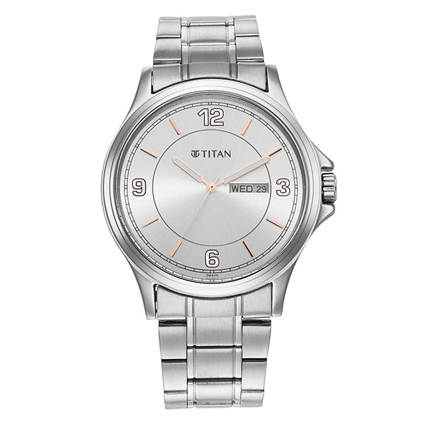 Titan Analog Gents Stainless Watch