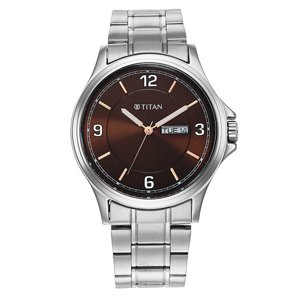 Titan Analog Gents Stainless Watch